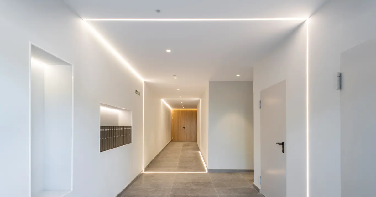 Tiras Led en perfil aluminio para escayola